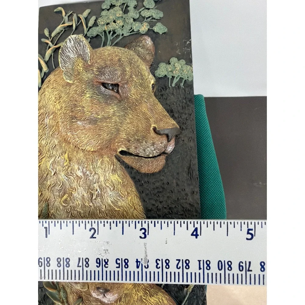 Ruane Manning Lioness and Cub 3D Relief Wall Art Plaque Wildlife Sculpture 10